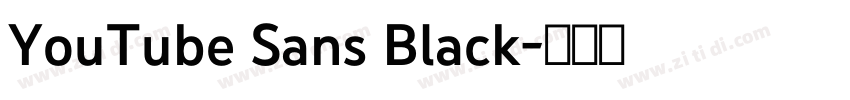 YouTube Sans Black字体转换 YouTube Sans Black字体转换